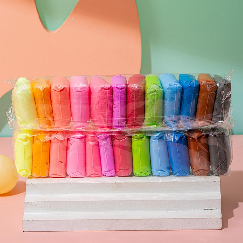 3D Printing Clay - ดินเหนียวสีสำหรับเด็ก ชุดงานฝีมือปั้นดินเหนียว ดินเหนียวแห้งเร็ว กระตุ้นการเรียนรู้สำหรับเด็ก กิจกรรมเสริมพัฒนาการ ดินโพลิเมอร์แบบอินเทอร์แอคทีฟ