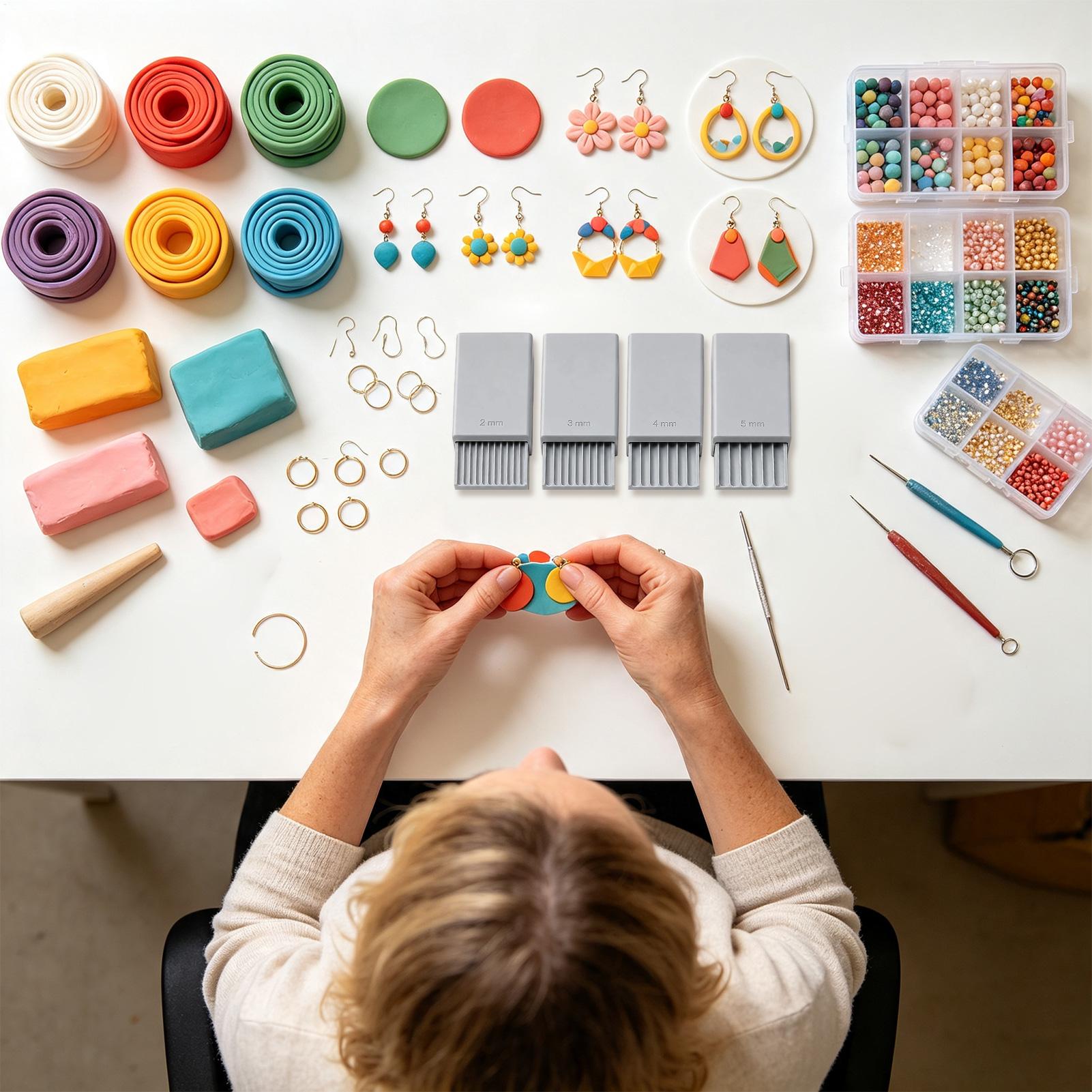 3D Printing Clay - เครื่องทำลูกปัดดินเหนียวพิมพ์ 3 มิติ DIY ใช้ซ้ำได้ สำหรับทำเครื่องประดับ