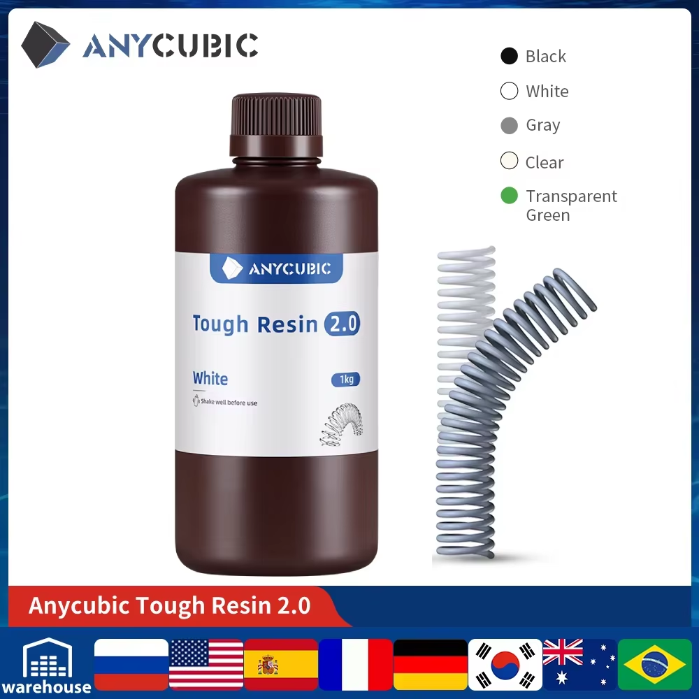 3D Printing Uv Resin - ANYCUBIC ยืดหยุ่น Tough เรซิ่น 2.0 405nm
