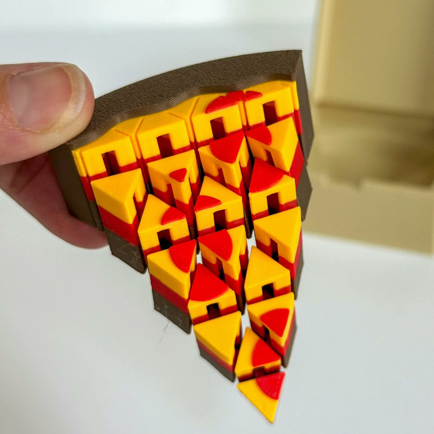 3D Printing Food - โมเดลพิซซ่าขนาดเล็กพิมพ์ 3 มิติ ของตกแต่งบ้าน ของขวัญสำหรับเธอ