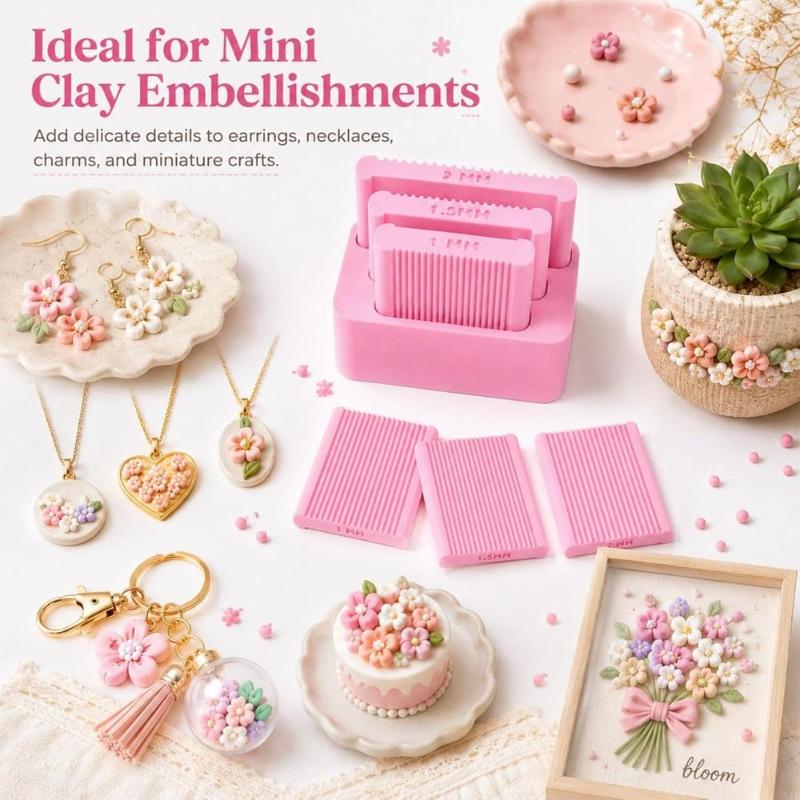 3D Printing Clay - เครื่องทำลูกปัดดินโพลิเมอร์ขนาดเล็กแบบพิมพ์ 3 มิติ เครื่องมือขึ้นรูปลูกปัดแบบใช้มือ ใช้ซ้ำได้ เครื่องมือขัดเซรามิกทำมือ