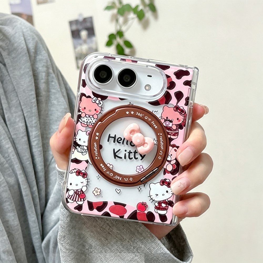 3D Printing Iphone - เคสโทรศัพท์ลายการ์ตูนแมว 3D โบว์สุดน่ารัก สำหรับ iPhone Duo