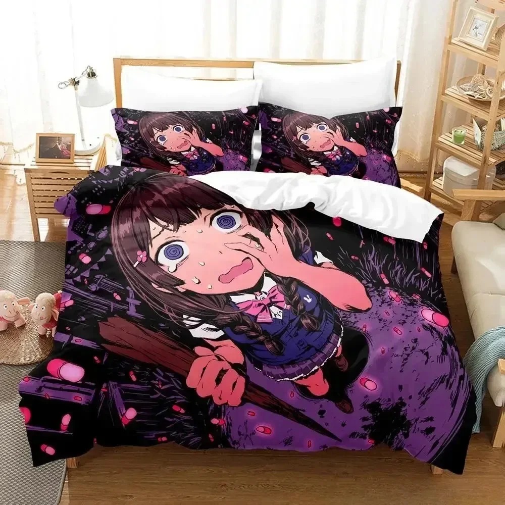 3D Printing Youtubers - ชุดเครื่องนอนลายการ์ตูนอนิเมะ ซึคิโนะ มิโตะ จากวีรุ่นใหม่ ชุดสามชิ้น สำหรับผู้ใหญ่และเด็ก
