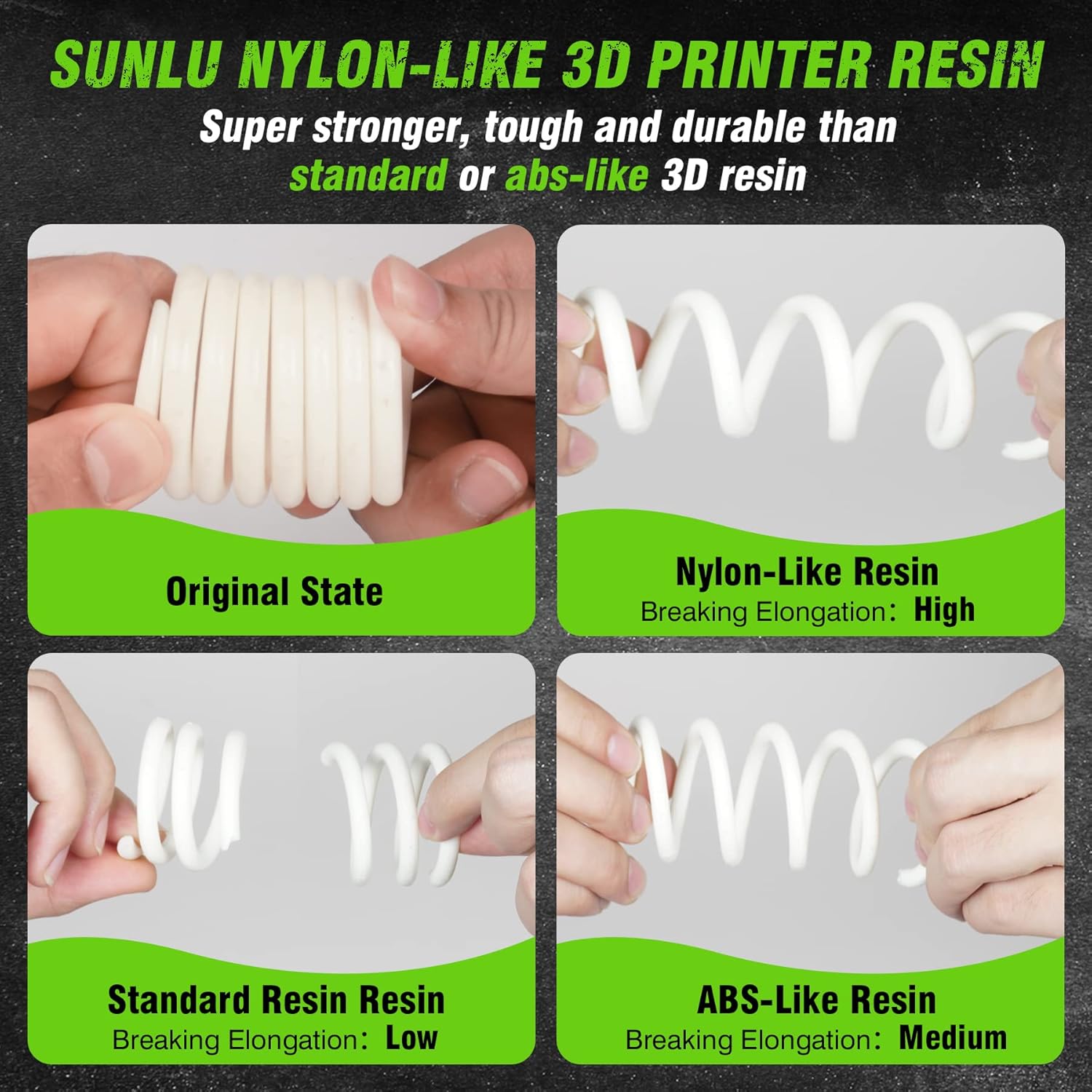 SUNLU 1 กก.ไนลอนเหมือน/ความเหน - 3D Printing Uv Resin บทวิจารณ์และราคา