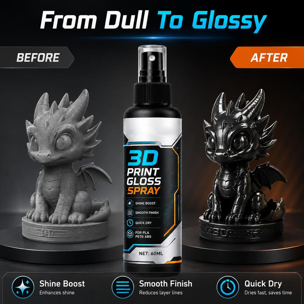 60มล. สเปรย์เคลือบเงาแบบพิมพ์  - 3D Printing Jobs บทวิจารณ์และราคา