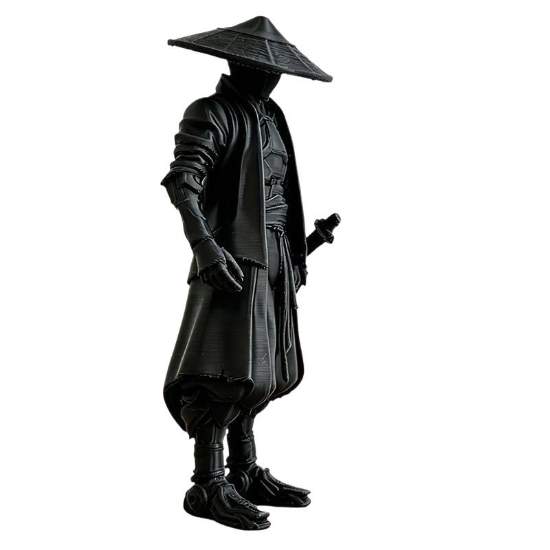 【S】รูปปั้นซามูไรสีดำพร้อมรายละ - 3D Printing Jobs บทวิจารณ์และราคา