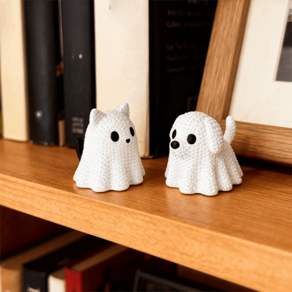 โมเดลแมวและสุนัขผีฮาโลวีนแบบถั - 3D Printing Jobs บทวิจารณ์และราคา