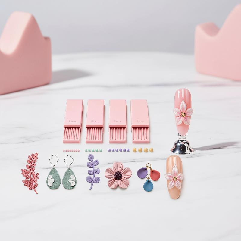 ชุดลูกกลิ้งลูกปัดตกแต่งเล็บ 4  - 3D Printing Clay บทวิจารณ์และราคา