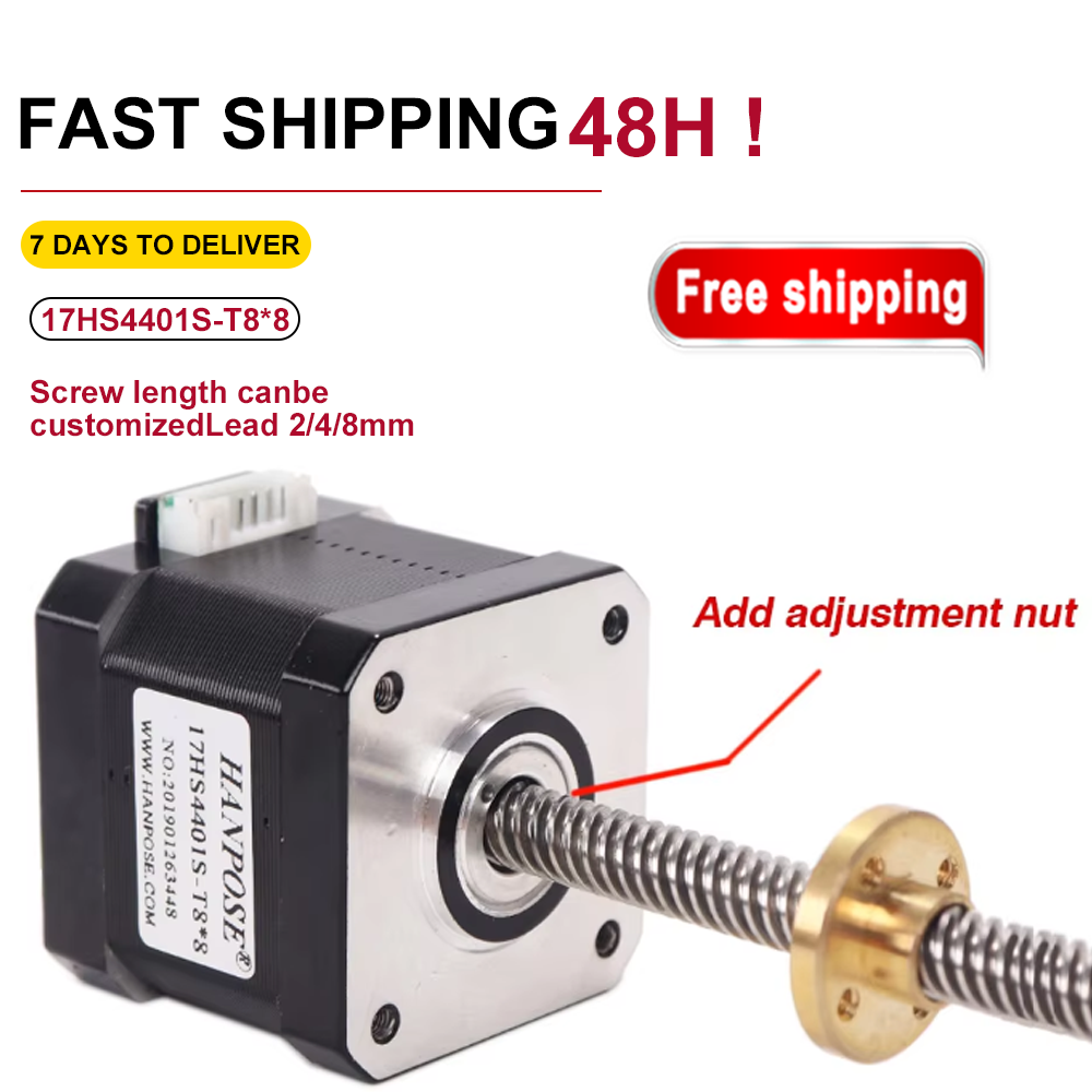 มอเตอร์สกรูสเต็ปเปอร์ Nema17 1 - Lead Screw Stepper บทวิจารณ์และราคา
