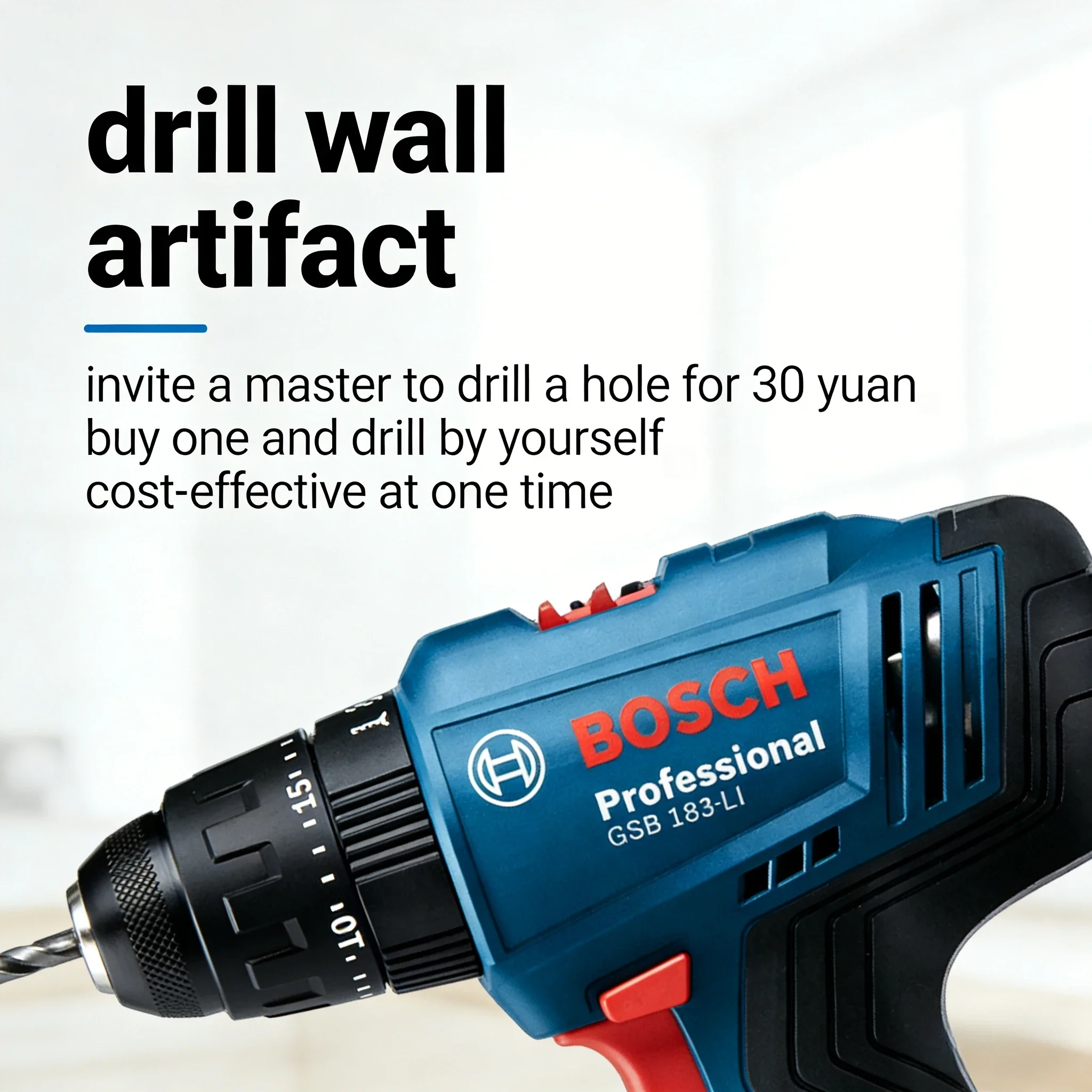 สว่านกระแทกไร้สาย Bosch GSB183 - Bosch Drill Gsb 18V บทวิจารณ์และราคา