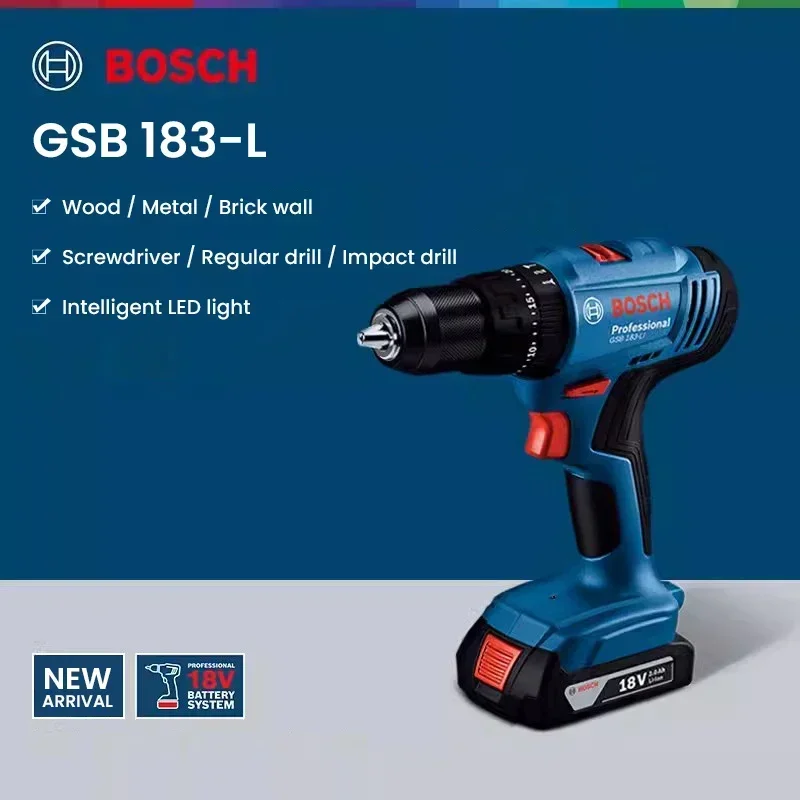 สว่านกระแทกไร้สาย Bosch GSB183 - Bosch Drill Gsb 18V บทวิจารณ์และราคา