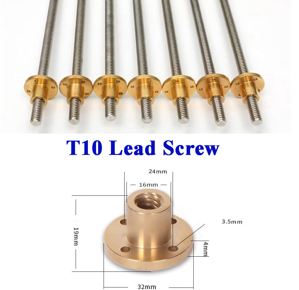 สกรูตะกั่ว T10 เหล็กกล้าไร้สนิ - Lead Screw Stepper บทวิจารณ์และราคา