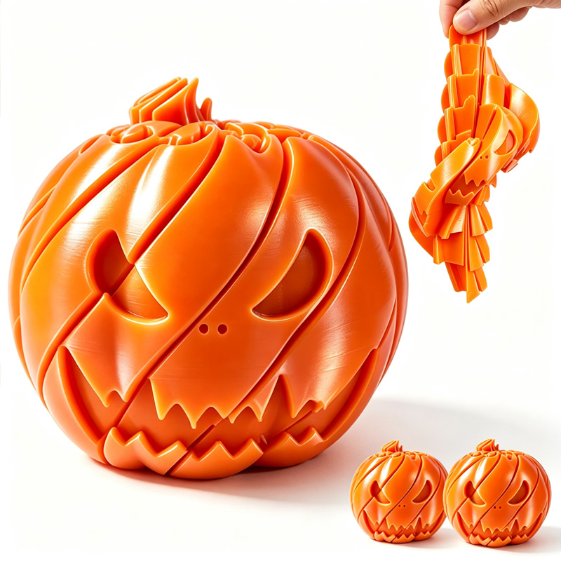 ลูกบอลบีบรูปฟักทองฮาโลวีนแบบเป - 3D Printing Technology บทวิจารณ์และราคา