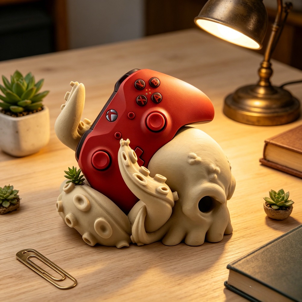 ขาตั้งคอนโทรลเลอร์รูปหนวดปลาหม - 3D Printing Xbox Controller Holder บทวิจารณ์และราคา
