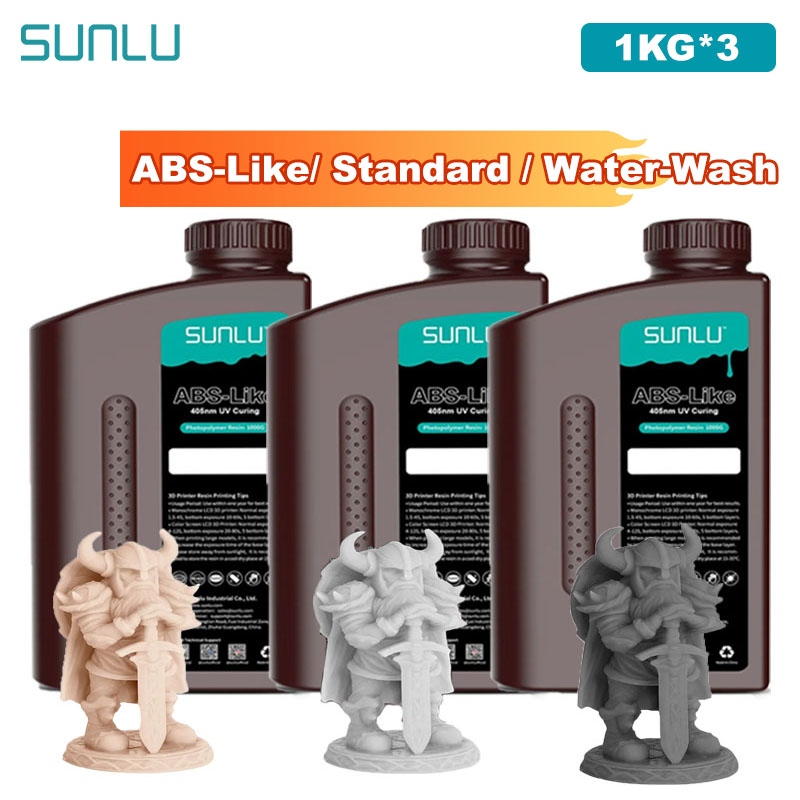 เรซิ่น SUNLU 3 กก. แบบคล้าย AB - 3D Printing Uv Resin บทวิจารณ์และราคา
