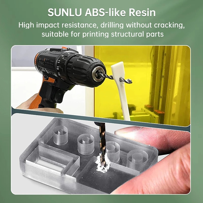 เรซิ่น SUNLU 3 กก. แบบคล้าย AB - 3D Printing Uv Resin บทวิจารณ์และราคา