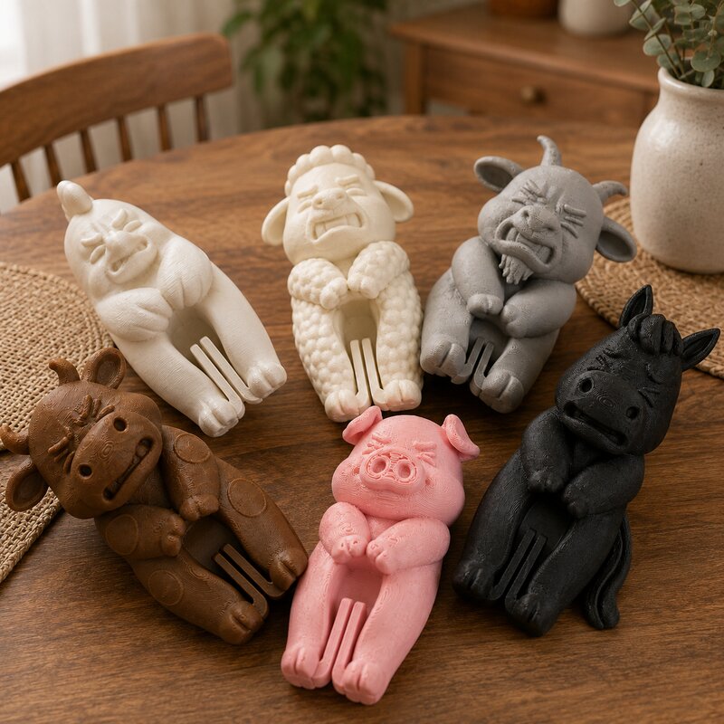 คลิปหนีบถุงขนมรูปสัตว์โกรธ พิม - 3D Printing Food บทวิจารณ์และราคา